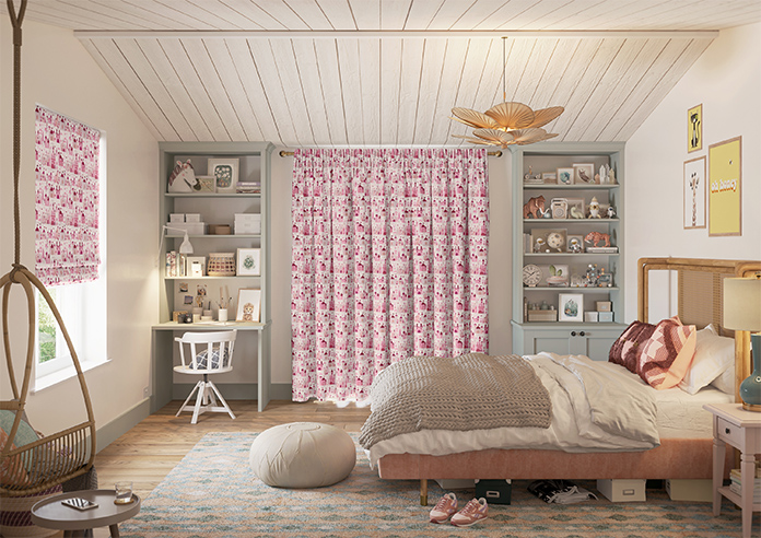 Magic Castle, Princess Pink - Made to Measure Curtains - Image 15
